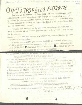 Otro atropello de la patronal