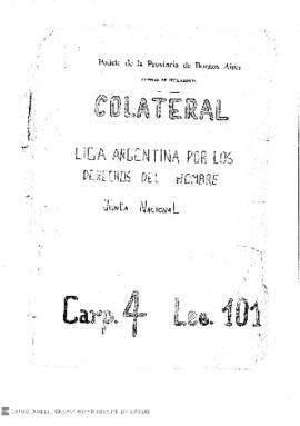 Mesa C Carpeta Colateral - Liga Argentina por los Derechos del Hombre. Junta Nacional