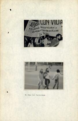 56 - [Panfletos, afiches y pintadas convocando a la marcha a Buenos Aires "100 personas por ...