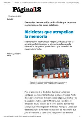 
Bicicletas que atropellan la memoria - Página12 16-5-19
