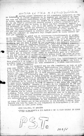 Ahora le toca a Petroquímica