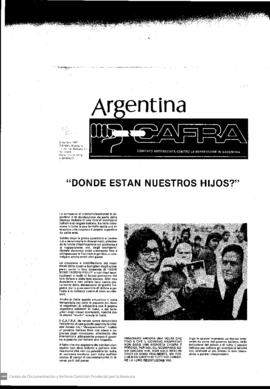 ¿Dónde están nuestros hijos?