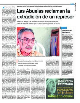 
La Masacre de San Patricio Página 12 4-7-20 Impresa
