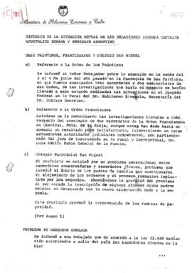 
Culto. Informe Iglesia Católica 1977
